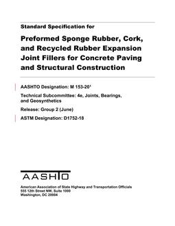 AASHTO M 153-20 pdf