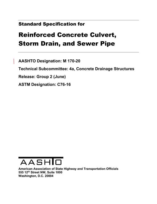 AASHTO M 170-20 pdf