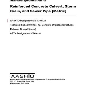 AASHTO M 170M-20 pdf