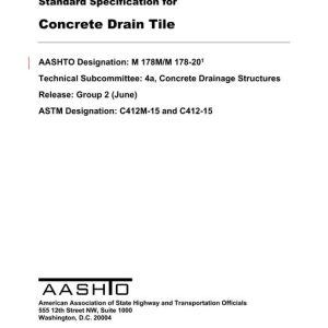 AASHTO M 178M/M 178-20 pdf