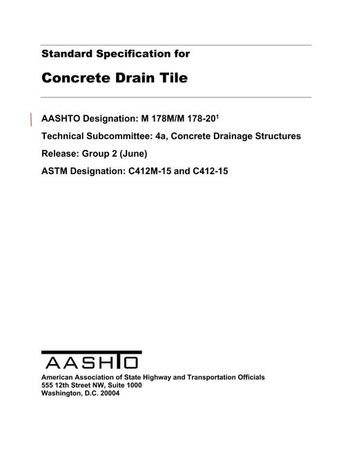 AASHTO M 178M/M 178-20 pdf