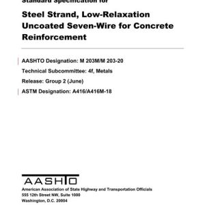 AASHTO M 203M/M 203-20 pdf