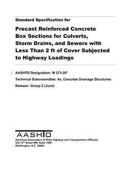 AASHTO M 273-20 pdf