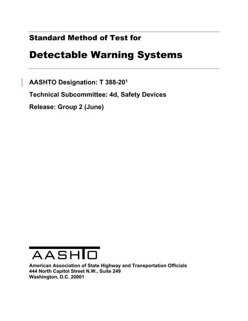 AASHTO T 388-20 pdf