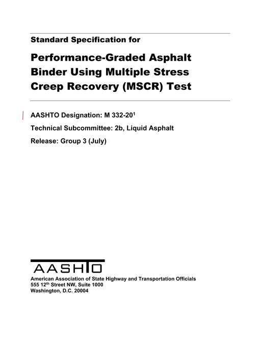 AASHTO M 332-20 pdf