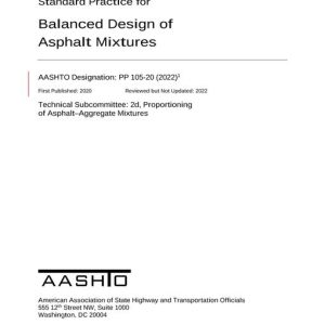 AASHTO PP 105-20 (2022) pdf