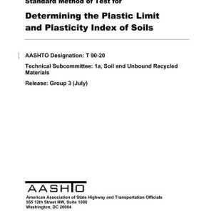 AASHTO T 90-20 pdf