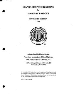 AASHTO HB-16 pdf