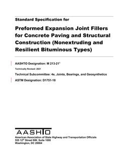 AASHTO M 213-21 pdf