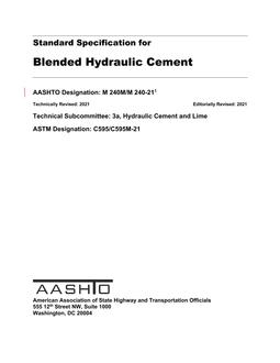 AASHTO M 240M/M 240-21 pdf