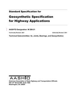 AASHTO M 288-21 pdf