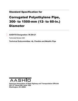 AASHTO M 294-21 pdf