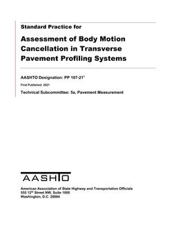 AASHTO PP 107-21 pdf