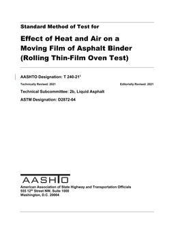 AASHTO T 240-21 pdf