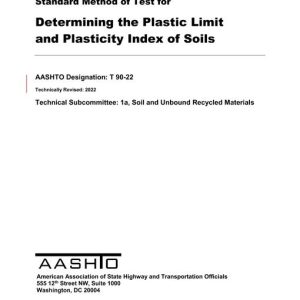 AASHTO T 90-22 pdf