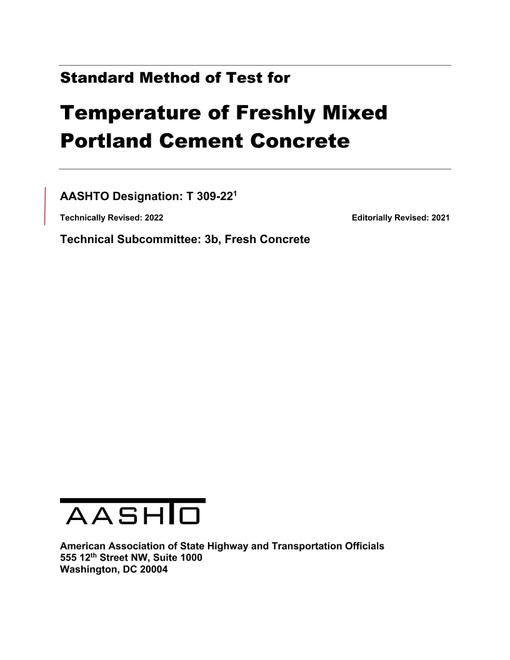 AASHTO T 309-22 pdf