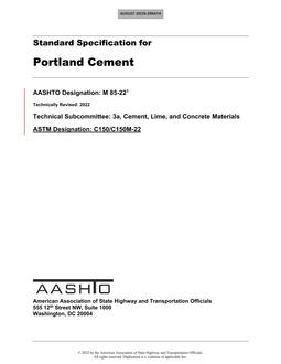 AASHTO M 85-22 pdf