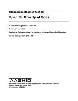 AASHTO T 100-22 pdf