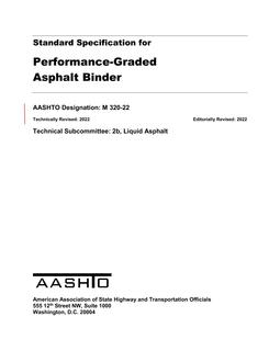 AASHTO M 320-22 pdf