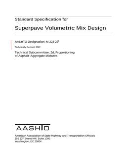 AASHTO M 323-22 pdf