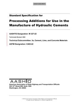 AASHTO M 327-22 pdf