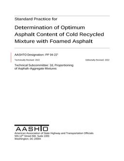 AASHTO PP 94-22 pdf