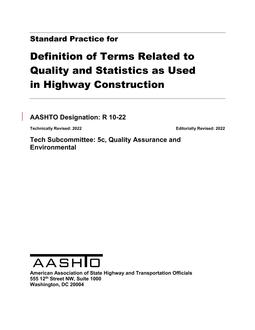 AASHTO R 10-22 pdf