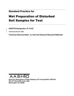 AASHTO R 74-22 pdf