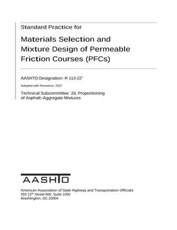 AASHTO R 113-22 pdf