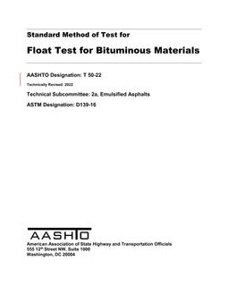 AASHTO T 50-22 pdf