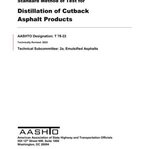 AASHTO T 78-22 pdf