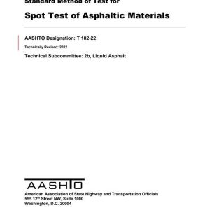 AASHTO T 102-22 pdf