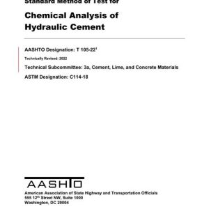 AASHTO T 105-22 pdf