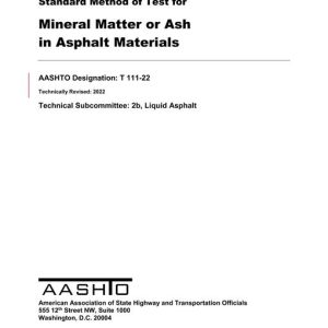 AASHTO T 111-22 pdf