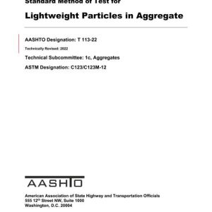 AASHTO T 113-22 pdf