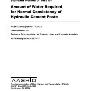 AASHTO T 129-22 pdf