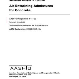 AASHTO T 157-22 pdf