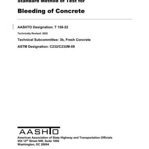 AASHTO T 158-22 pdf