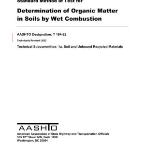 AASHTO T 194-22 pdf