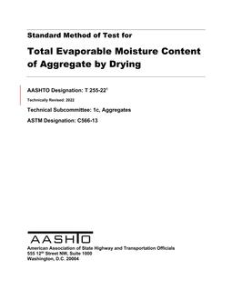 AASHTO T 255-22 pdf