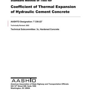 AASHTO T 336-22 pdf