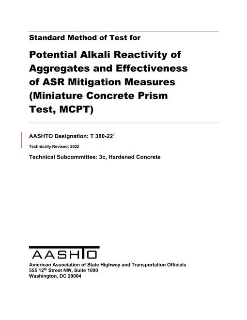 AASHTO T 380-22 pdf