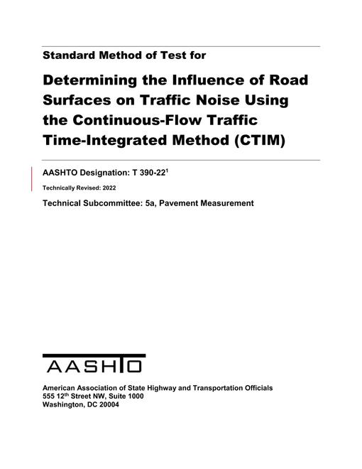 AASHTO T 390-22 pdf