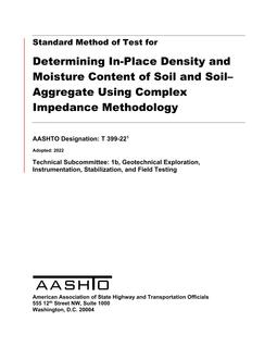 AASHTO T 399-22 pdf