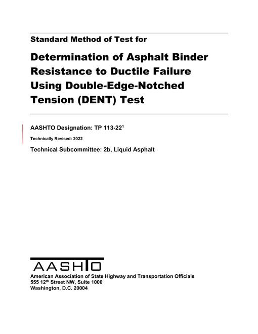 AASHTO TP 113-22 pdf