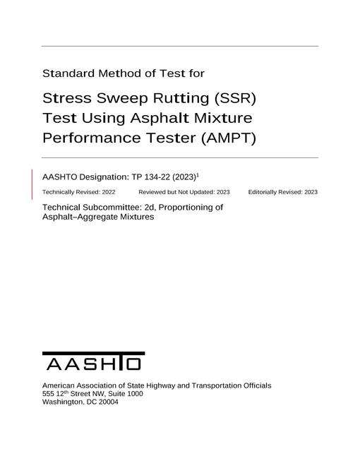 AASHTO TP 134-22 (2023) pdf