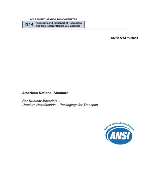 ANSI N14.1-2023 pdf