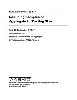 AASHTO R 76-23 pdf