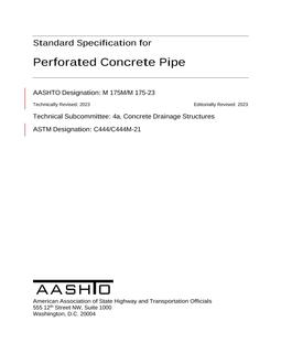 AASHTO M 175M/M 175-23 pdf