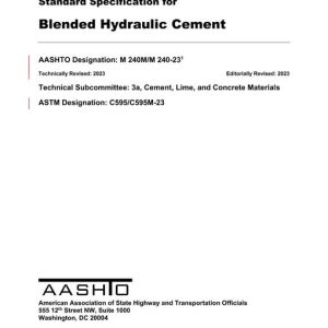 AASHTO M 240M/M 240-23 pdf